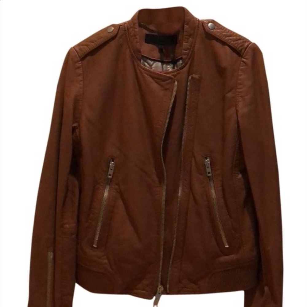 Rag and Bone Brown Leather Jacket